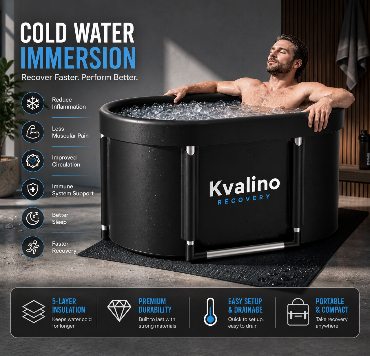 Kvalino Cold Plunge Tub